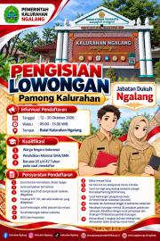 Pengisian Pamong Kalurahan Ngalang dengan Jabatan Dukuh Ngalang